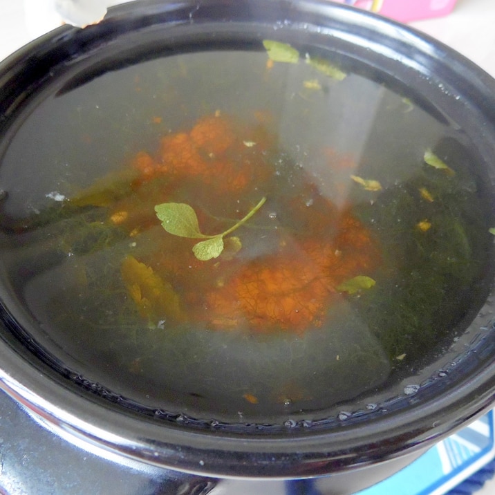 海草スープ（そばのつけダレにも）